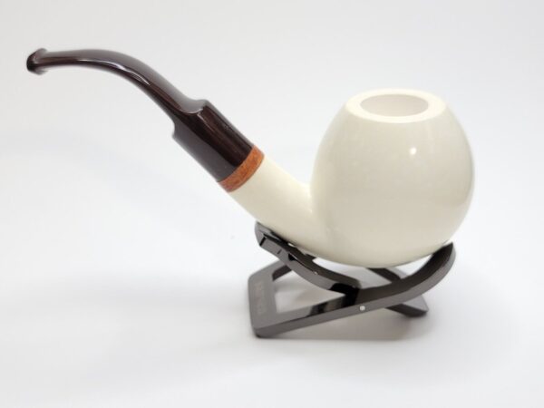MBSD Meerschaum Bent Ball Block Meerschaum Tobacco Pipe, Clincher, 9mm Filter [SOLD OUT] - Image 12