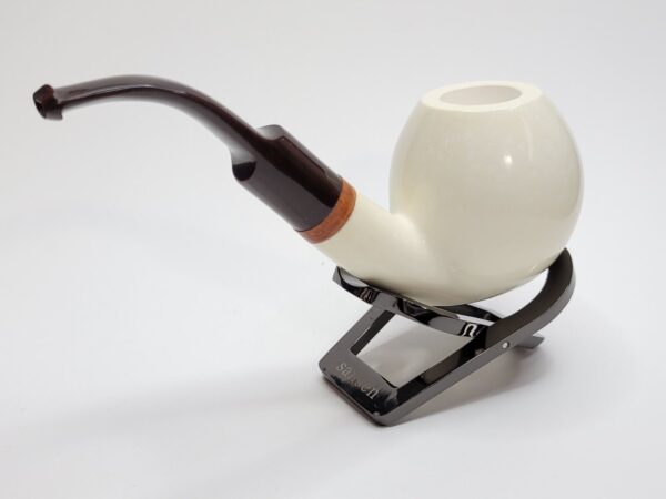 MBSD Meerschaum Bent Ball Block Meerschaum Tobacco Pipe, Clincher, 9mm Filter [SOLD OUT] - Image 13