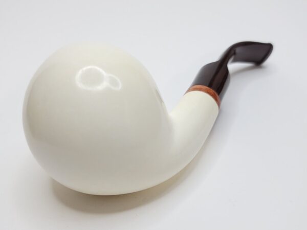 MBSD Meerschaum Bent Ball Block Meerschaum Tobacco Pipe, Clincher, 9mm Filter [SOLD OUT] - Image 16