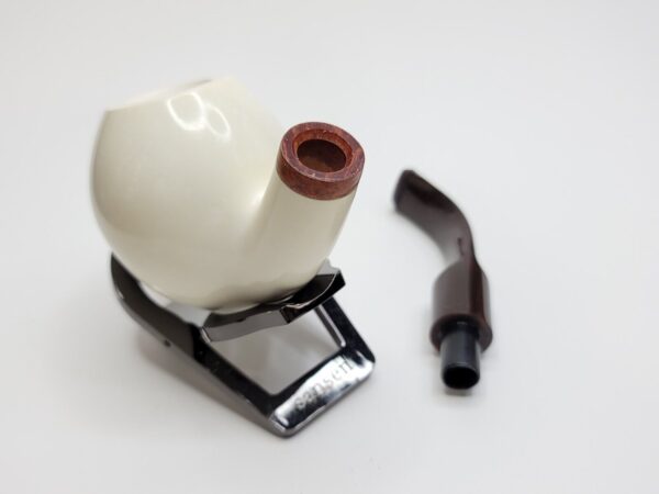 MBSD Meerschaum Bent Ball Block Meerschaum Tobacco Pipe, Clincher, 9mm Filter [SOLD OUT] - Image 21