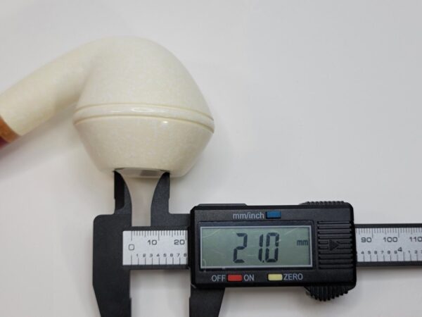 MBSD Meerschaum Bent Bulldog Block Meerschaum Tobacco Pipe, High Grade, 9mm... [SOLD OUT] - Image 15