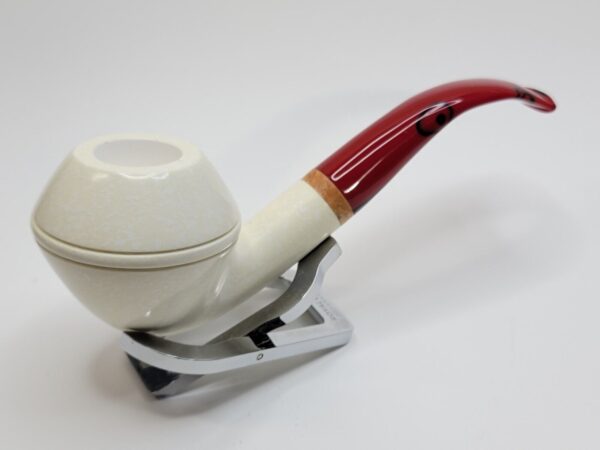 MBSD Meerschaum Bent Bulldog Block Meerschaum Tobacco Pipe, High Grade, 9mm... [SOLD OUT] - Image 6