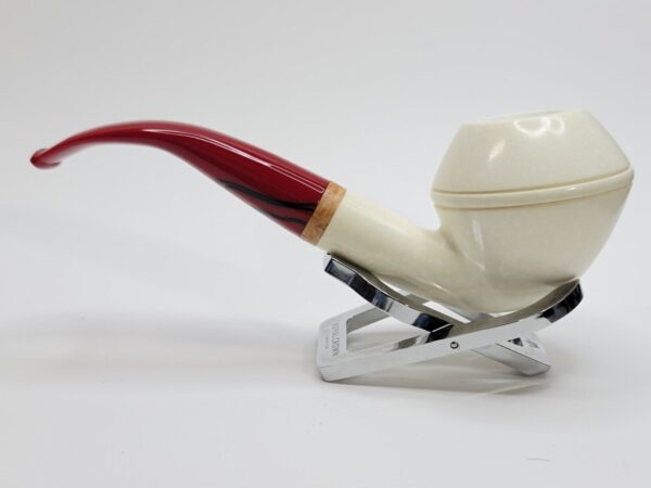 MBSD Meerschaum Bent Bulldog Block Meerschaum Tobacco Pipe, High Grade, 9mm... [SOLD OUT] - Image 9