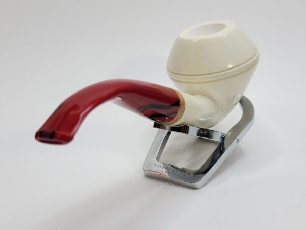 MBSD Meerschaum Bent Bulldog Block Meerschaum Tobacco Pipe, High Grade, 9mm... [SOLD OUT] - Image 10
