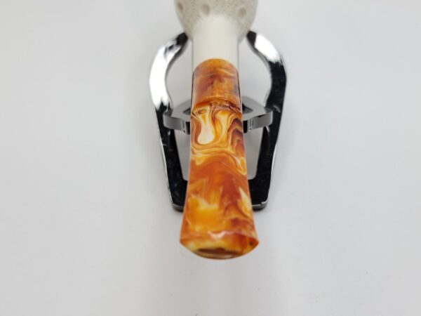 MBSD Meerschaum Lattice Billiard Block Meerschaum Tobacco Pipe, Fitted Case [SOLD OUT] - Image 15