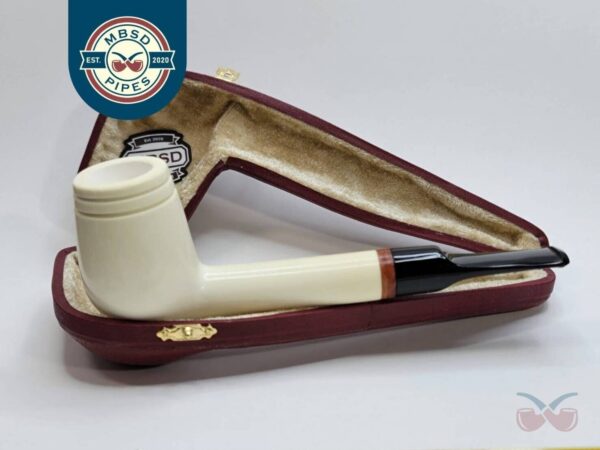 MBSD Meerschaum Lovat Block Meerschaum Tobacco Smoking Pipe, Case, 9mm Filter [SOLD OUT]