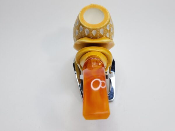 MBSD Meerschaum Masters Sadik Yanik Block Meerschaum Floral Tobacco Pipe, 9mm [SOLD OUT] - Image 11