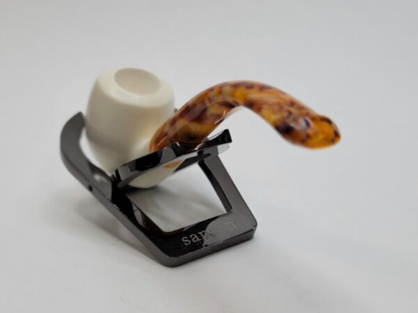 MBSD Meerschaum Small Bent Billiard Block Meerschaum Tobacco Pipe, Unsmoked [SOLD OUT] - Image 7