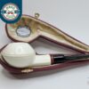 MBSD Meerschaum Squat Bulldog Block Meerschaum Tobacco Pipe, 9mm Filter [SOLD OUT]