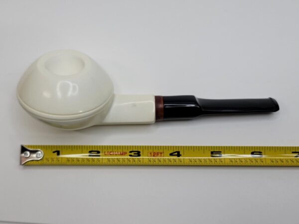 MBSD Meerschaum Squat Bulldog Block Meerschaum Tobacco Pipe, 9mm Filter [SOLD OUT] - Image 14