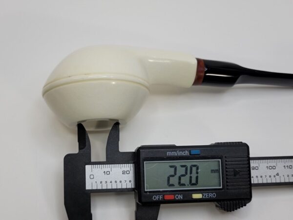 MBSD Meerschaum Squat Bulldog Block Meerschaum Tobacco Pipe, 9mm Filter [SOLD OUT] - Image 15