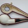 MBSD Meerschaum Squat Bulldog Block Meerschaum Tobacco Pipe, 9mm Filter [SOLD OUT] - Image 4