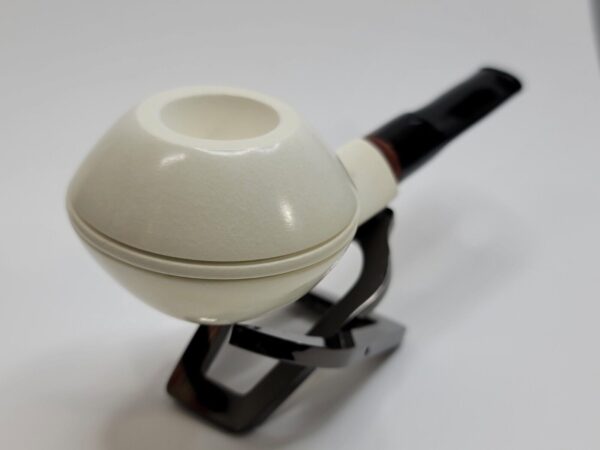 MBSD Meerschaum Squat Bulldog Block Meerschaum Tobacco Pipe, 9mm Filter [SOLD OUT] - Image 6