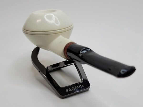 MBSD Meerschaum Squat Bulldog Block Meerschaum Tobacco Pipe, 9mm Filter [SOLD OUT] - Image 7