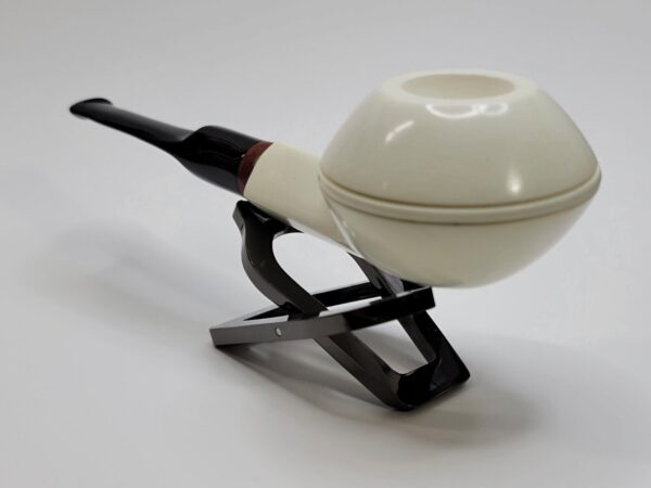 MBSD Meerschaum Squat Bulldog Block Meerschaum Tobacco Pipe, 9mm Filter [SOLD OUT] - Image 10