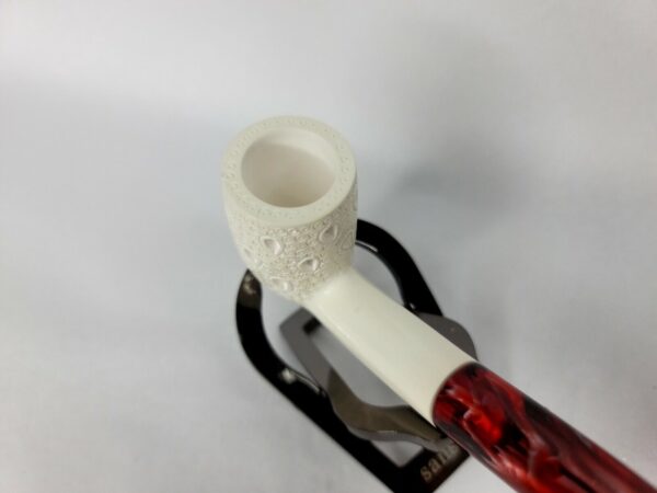 MBSD Meerschaum Tall Lattice Carved Meerschaum Tobacco Pipe, Fitted Case [SOLD OUT] - Image 11