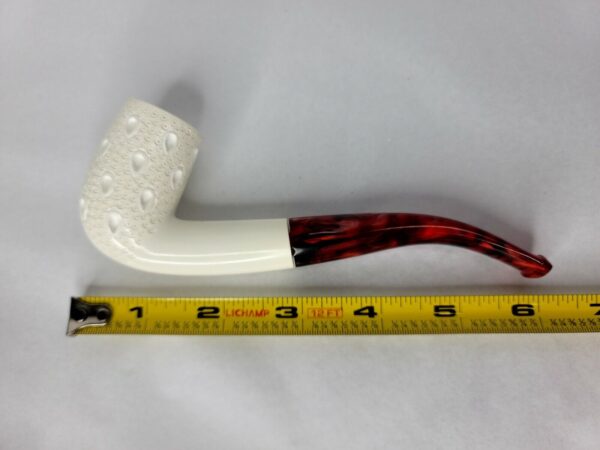 MBSD Meerschaum Tall Lattice Carved Meerschaum Tobacco Pipe, Fitted Case [SOLD OUT] - Image 13