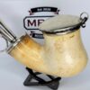 Massive Antique 1800s Meerschaum Tobacco Pipe Bowl, Kalmasch, Double Silver [SOLD OUT]