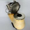 Massive Antique 1800s Meerschaum Tobacco Pipe Bowl, Kalmasch, Double Silver [SOLD OUT] - Image 4