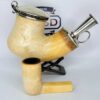 Massive Antique 1800s Meerschaum Tobacco Pipe Bowl, Kalmasch, Double Silver [SOLD OUT] - Image 8