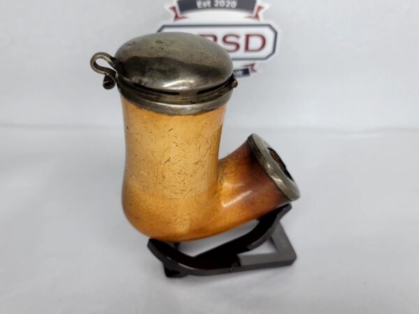 Ornate Antique 19th Century Block Meerschaum Tobacco Pipe Bowl, Victorian [SOLD OUT] - Image 3