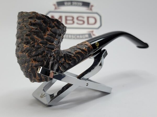 Peterson Aran 127 Rusticated Bent Dublin Briar Tobacco Pipe, Ireland, New [SOLD OUT] - Image 4