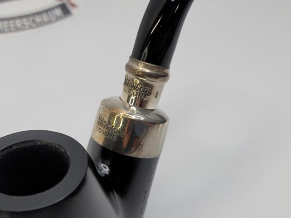 Peterson Ebony Spigot 306 Sitter Oom Paul Briar Tobacco Pipe, Fishtail, Ireland [SOLD OUT] - Image 6