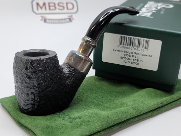 Peterson System Spigot Sandblasted 306 Briar Tobacco Smoking Pipe, P-Lip, New [SOLD OUT] - Image 3