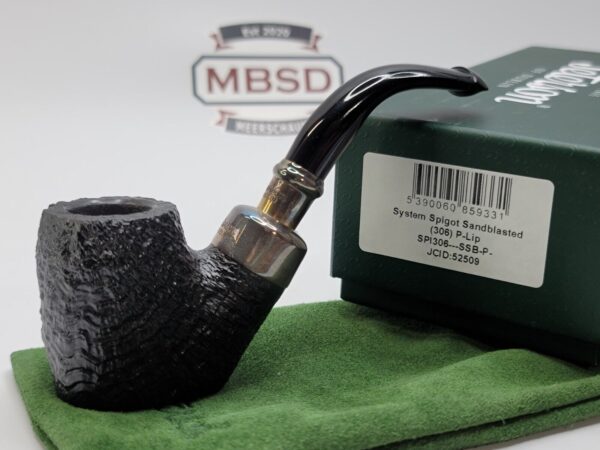 Peterson System Spigot Sandblasted 306 Briar Tobacco Smoking Pipe, P-Lip, New [SOLD OUT]