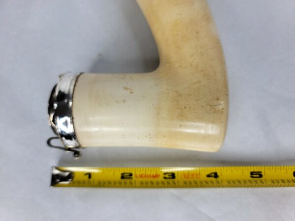 Rare, Large Antique 19th Century Meerschaum Tobacco Pipe Bowl, Double Silver... [SOLD OUT] - Image 12