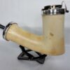 Rare, Large Antique 19th Century Meerschaum Tobacco Pipe Bowl, Double Silver... [SOLD OUT] - Image 3