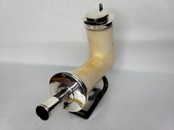 Rare, Large Antique 19th Century Meerschaum Tobacco Pipe Bowl, Double Silver... [SOLD OUT] - Image 5