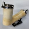 Rare, Large Antique 19th Century Meerschaum Tobacco Pipe Bowl, Double Silver... [SOLD OUT] - Image 9