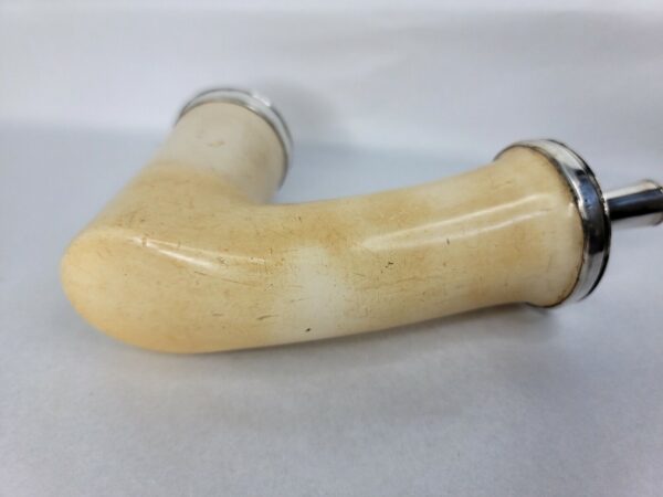 Rare, Large Antique 19th Century Meerschaum Tobacco Pipe Bowl, Double Silver... [SOLD OUT] - Image 10