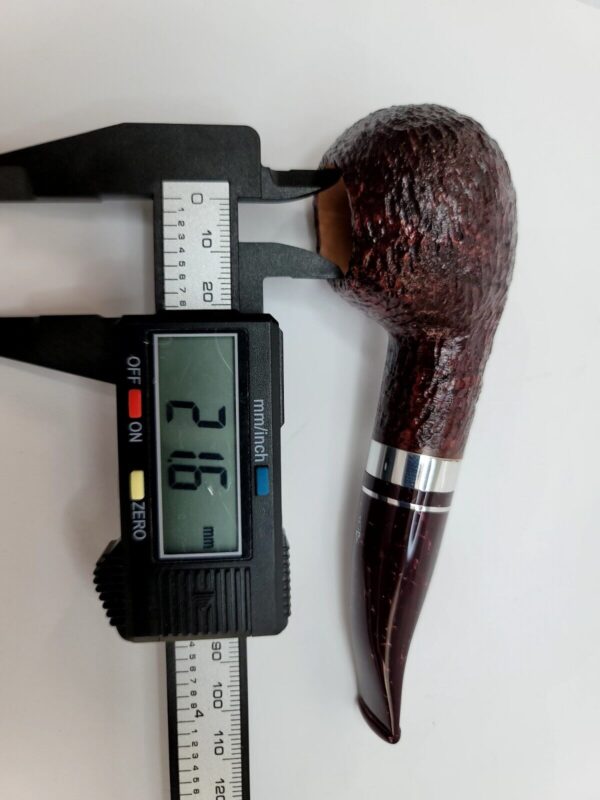 Savinelli Bacco 321 Rusticated Dark Brown Author Briar Tobacco Pipe, 6mm [SOLD OUT] - Image 11