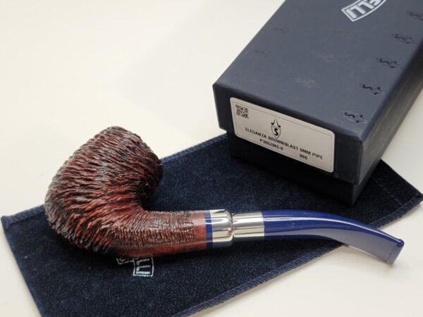 Savinelli Eleganza 606 KS Sandblssted Briar Tobacco Pipe, 6mm [SOLD OUT] - Image 5