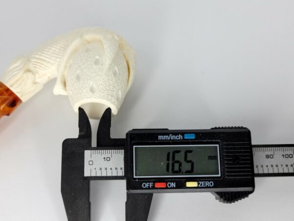 Unsmoked Block Meerschaum Tobacco Smoking Pipe Of Claw Egg, Bowl, w/ Fitted Case [SOLD OUT] - Image 12