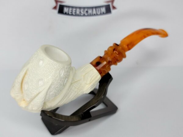 Unsmoked Block Meerschaum Tobacco Smoking Pipe Of Claw Egg, Bowl, w/ Fitted Case [SOLD OUT] - Image 7