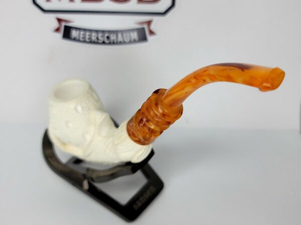 Unsmoked Block Meerschaum Tobacco Smoking Pipe Of Claw Egg, Bowl, w/ Fitted Case [SOLD OUT] - Image 9