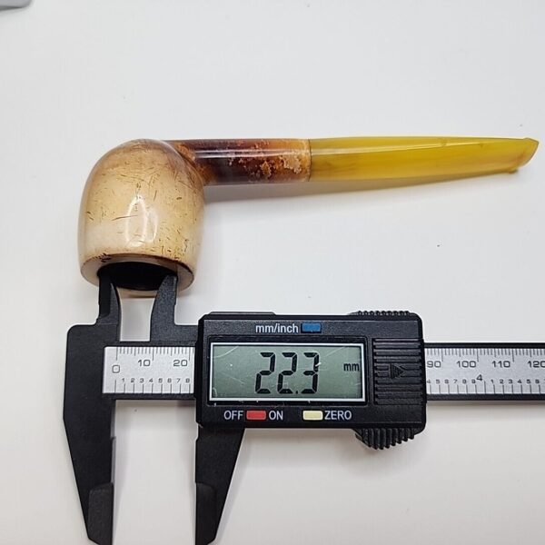 Vintage Block Meerschaum Tobacco Smoking Pipe, Great Color [SOLD OUT] - Image 9