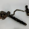Vintage Metal Steam Punk Themed Tobacco Pipe, With Floral Mounts [SOLD OUT] - Image 9