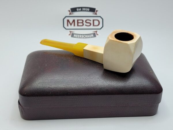 Vintage Paul Fischer Block Meerschaum Tobacco Smoking Pipe, Presentation Case