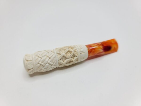 Vintage Unsmoked Block Meerschaum Cigar Cigarette Holder, Cheroot Pipe [SOLD OUT] - Image 4