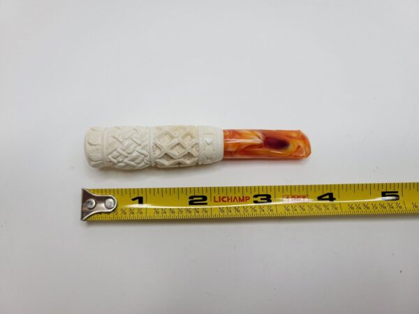 Vintage Unsmoked Block Meerschaum Cigar Cigarette Holder, Cheroot Pipe [SOLD OUT] - Image 9