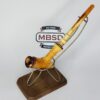 Antique 1800s Meerschaum Cigarette Cigar Holder Pipe, All Original, Amber Stem [SOLD OUT]