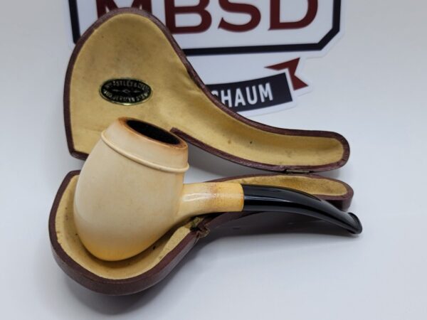 Antique Astley & Co Block Meerschaum Estate Tobacco Smoking Pipe, London, Case [SOLD OUT] - Image 3