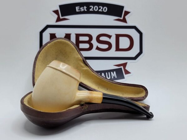 Antique Astley & Co Block Meerschaum Estate Tobacco Smoking Pipe, London, Case [SOLD OUT]