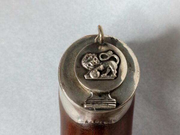 Antique Victorian Swedish Silver and Wood Tobacco Pipe w/ Cherry Wood Stem [SOLD OUT] - Image 4
