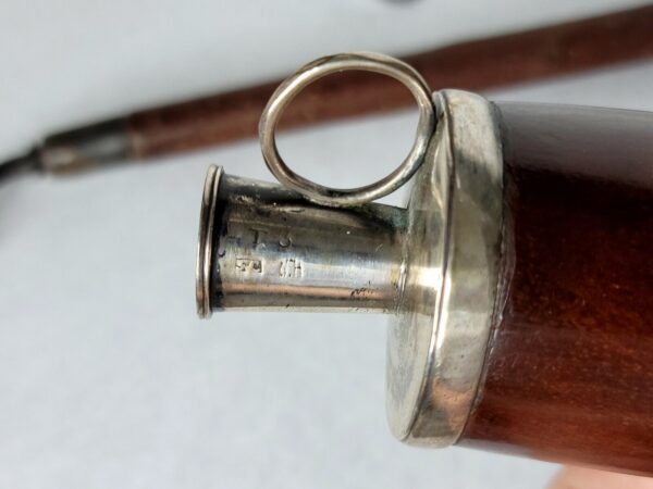 Antique Victorian Swedish Silver and Wood Tobacco Pipe w/ Cherry Wood Stem [SOLD OUT] - Image 8