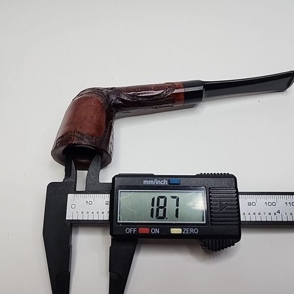 Antique Walnut Partially Rusticated Straight Dublin Briar Tobacco Pipe, Unsmoked [SOLD OUT] - Image 10